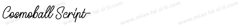 Cosmoball Script字体转换